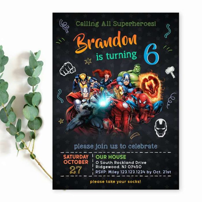 The Avengers Invitation