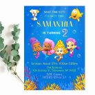 bubble guppies invitation for girl