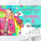 JoJo Siwa birthday invitation template