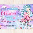 mermaid party invitation