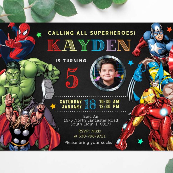 superhero birthday invitation template edit online