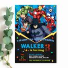 Superhero Batman Invitation
