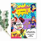 DC Super Hero Girls Birthday Invitation