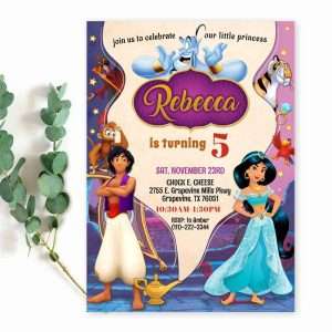 Aladdin invitation template