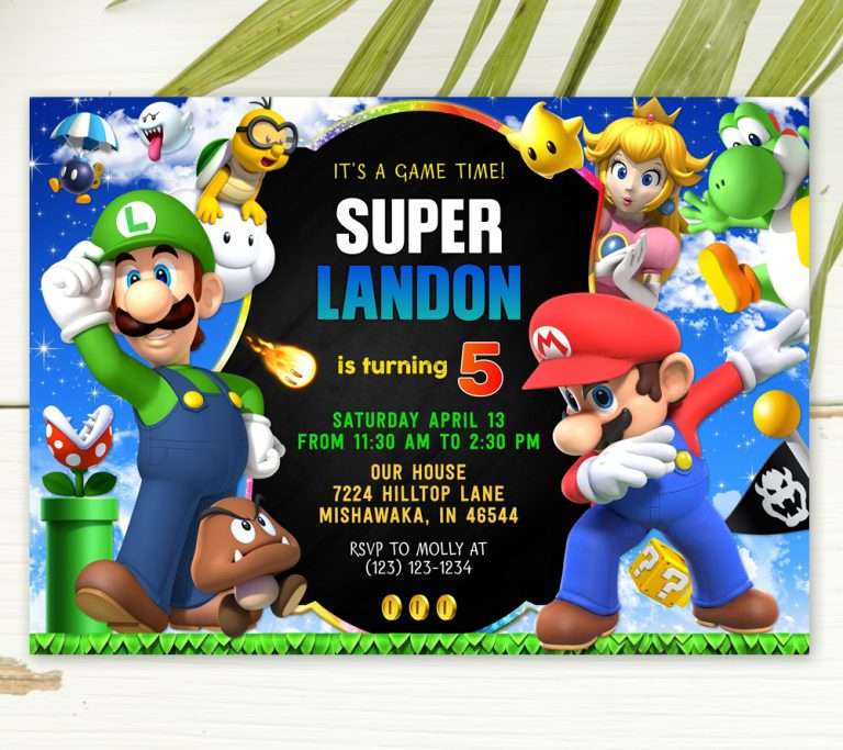 Press Start to Party: Video Game Invitations for an Epic Celebration