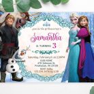 Frozen Elsa birthday invitation template