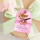 Paw Patrol Skye thank you tag editable
