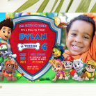 Paw Patrol Invitation With Photo