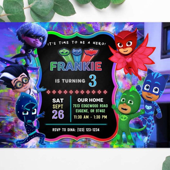 pj-masks-party-invitation-template PJ Masks birthday invitation template