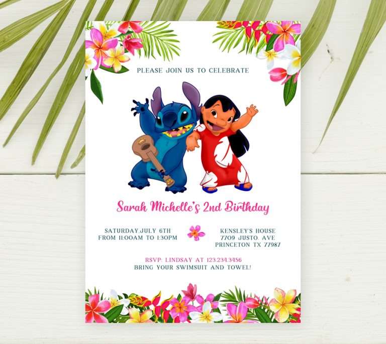 Lilo And Stitch Invitations