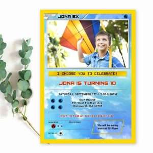 pokemon birthday invitation with picture
