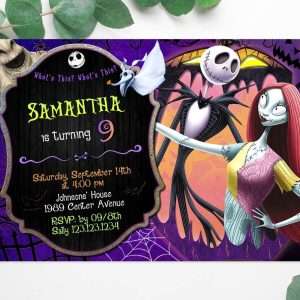 Nightmare Before Christmas Party Invitation
