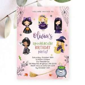 Halloween Princesses Invitation