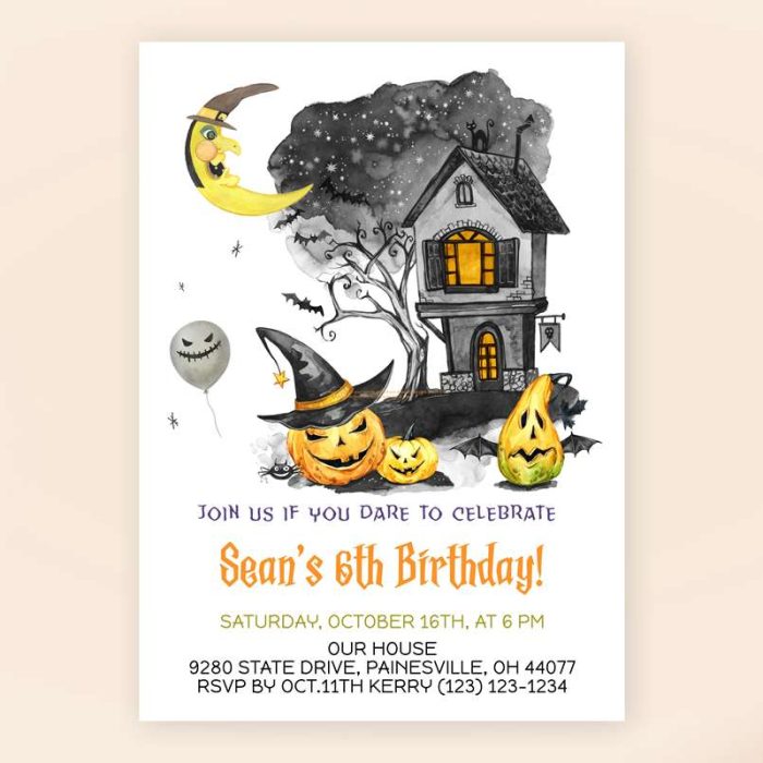 Halloween Scare Party Invitation