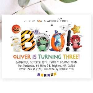 Boo Birthday Invitation
