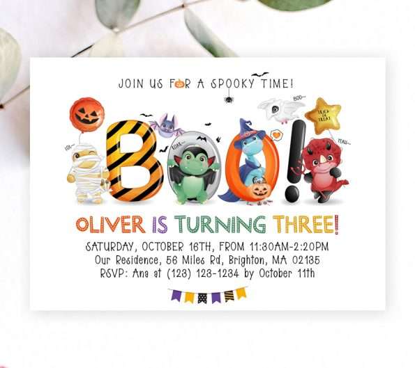 Boo Birthday Invitation
