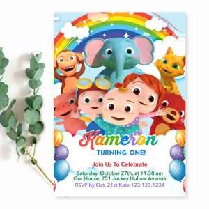 Cocomelon Invitation Template