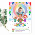 Cocomelon birthday invitation