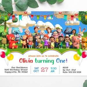 Cocomelon Invitation