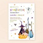 little witch birthday invitation