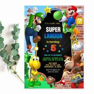 Mario Party Invitation