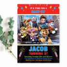 Paw Patrol Birthday Invitation