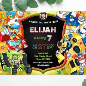 Rescue Bots invitation