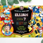 Rescue Bots Invitation with Photo