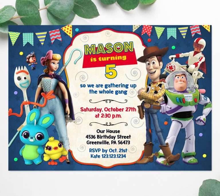 Toy Story Invitations