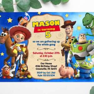 toy story invitation