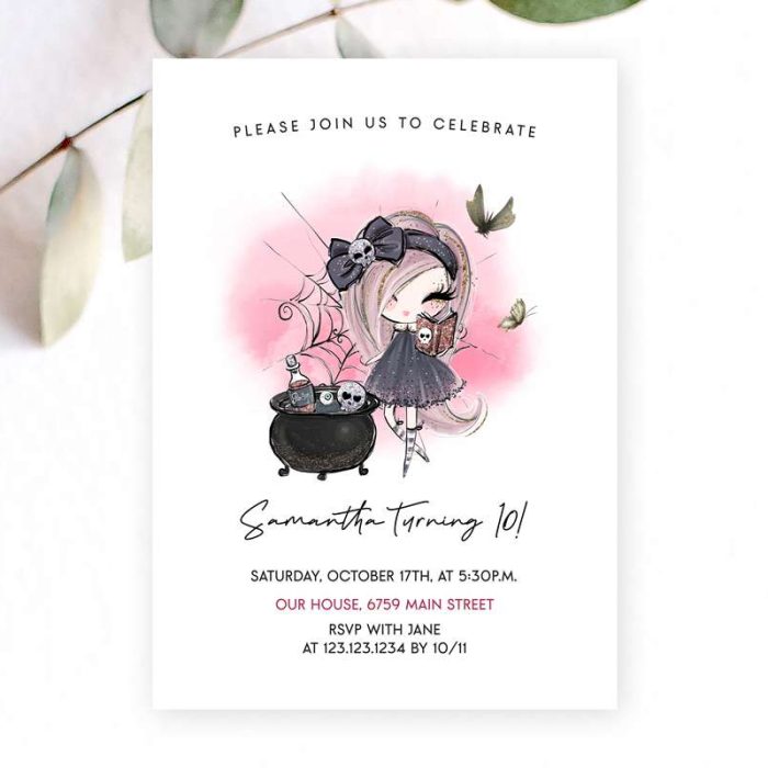 witch party invitation