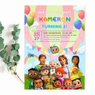 Cocomelon Birthday Party Invite