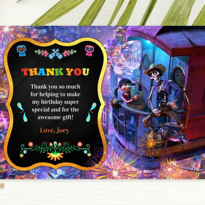 coco thank you card