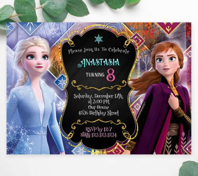 Frozen Birthday Invitations