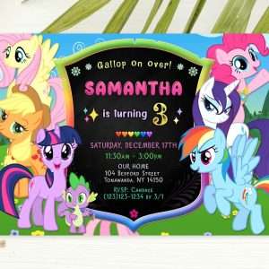 My Little Pony Invitation Template