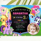 My Little Pony Invitation With Photo