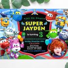 Super Wings Invitation