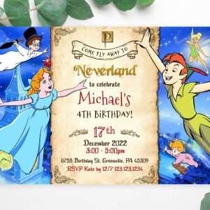 Peter Pan Invitation