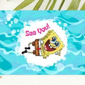 SpongeBob invitation template
