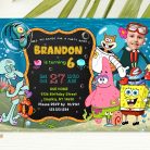 SpongeBob Invitation With Photo