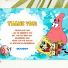 SpongeBob Thank You Card