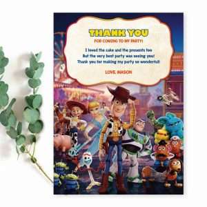 Toy Story Thank You Card