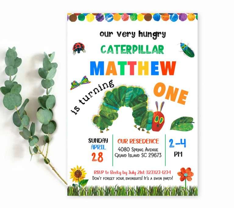 The Very Hungry Caterpillar Birthday Party Ideas