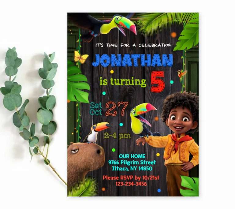 Encanto Invitation For Boy