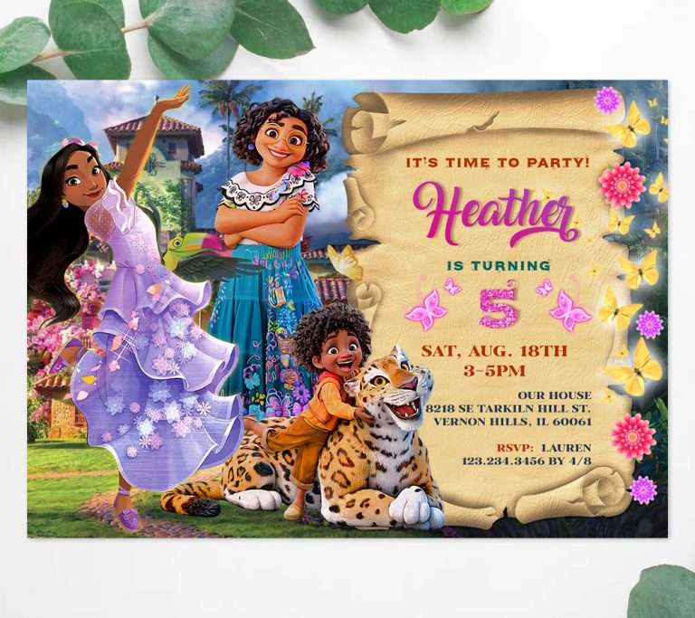 Encanto Birthday Invitations