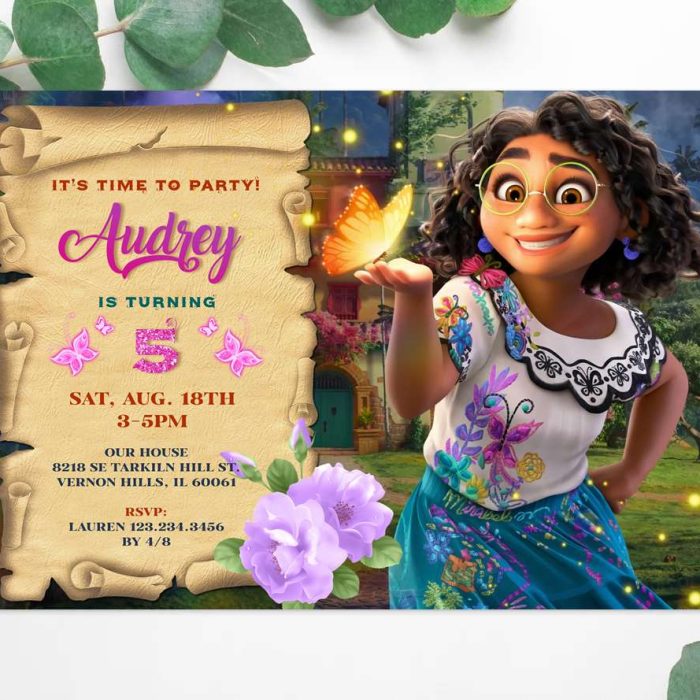 Mirabel invitation Encanto
