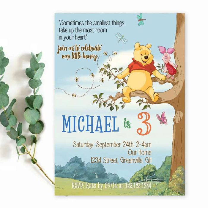 Winnie The Pooh Invitation