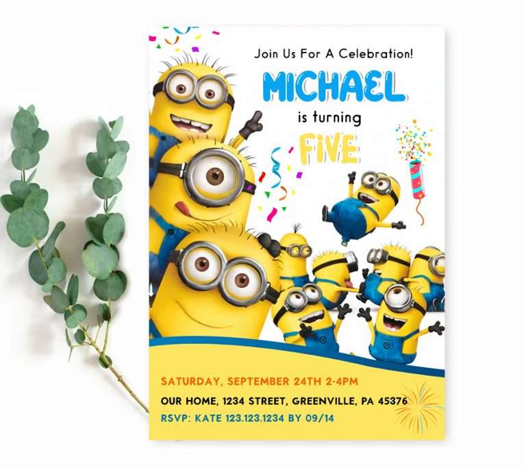 Minions Party Invitations