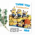 Minions Thank You Card
