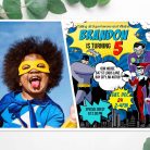 Batman VS Villains Invitation